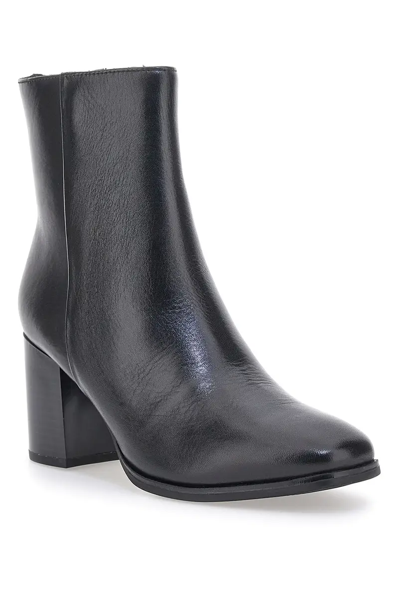 Stivaletto nero a punta con tacco a blocco MIO TEMPO 2313 miniatura 2