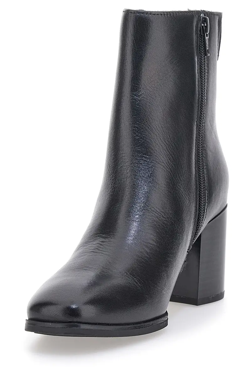 Stivaletto nero a punta con tacco a blocco MIO TEMPO 2313 miniatura 3