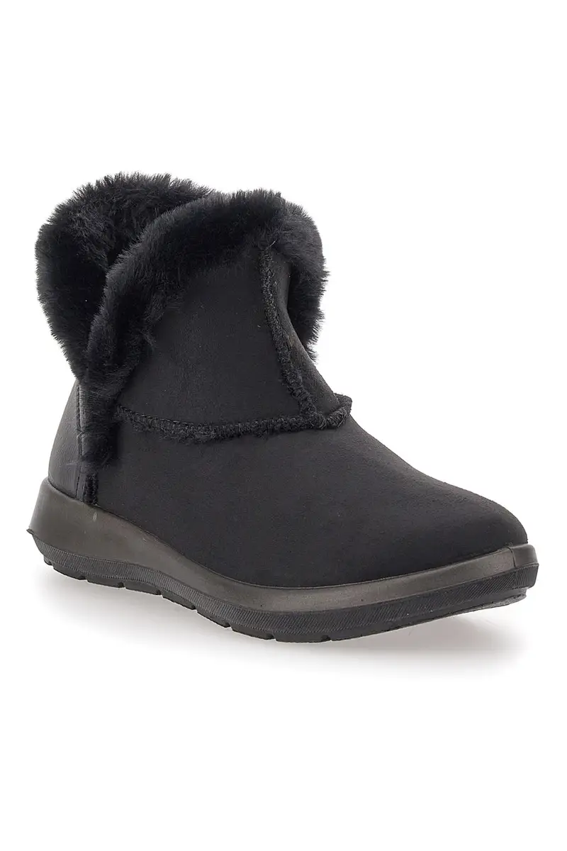 Stivaletto Nero Con Pelo Inblu WG022214 miniatura 2