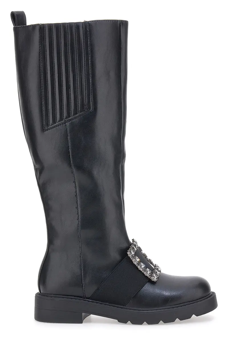 Stivali Alti Neri Dame Rose 845