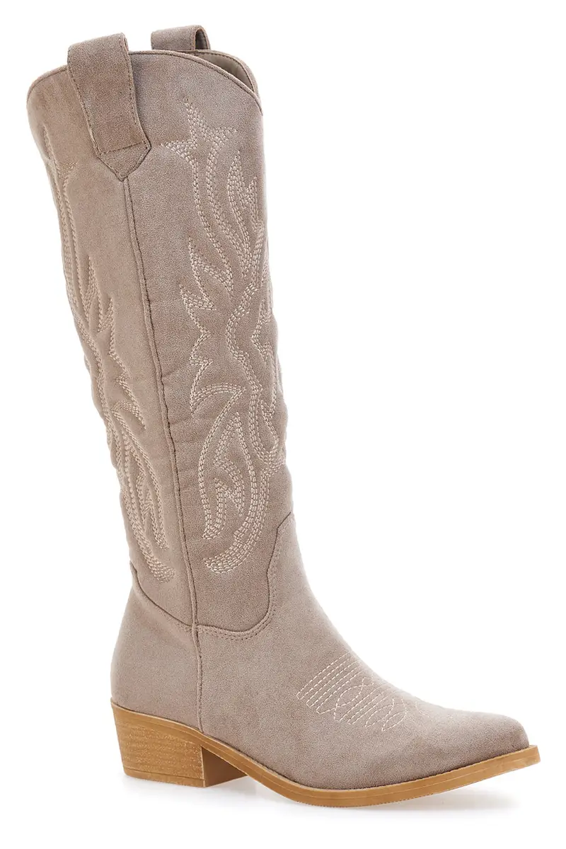 STIVALI CAMPEROS A PUNTA BEIGE CAFE' COST H52805 miniatura 2