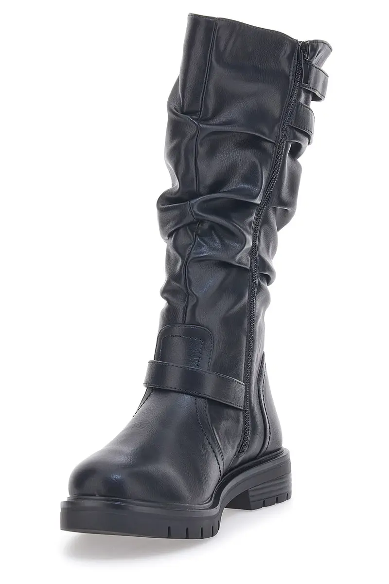 Stivali con Gambale Arricciato Cafè Cost 1504 miniatura 3