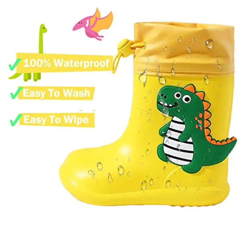 DRECAGE Stivali da pioggia Ragazza Giallo 1592940 miniatura 2