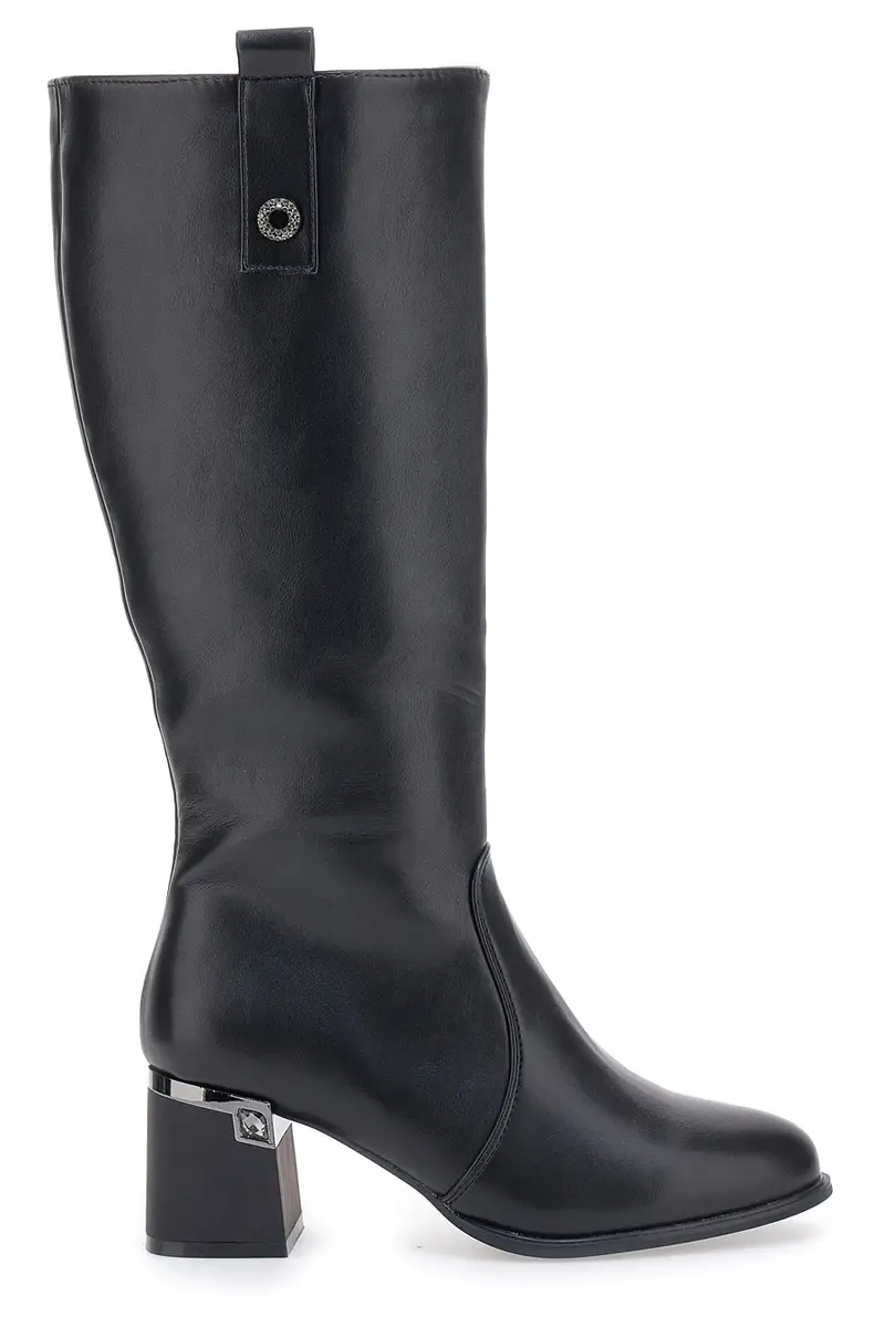 Stivali Neri a Punta con Tacco Alto THE FIRST 499