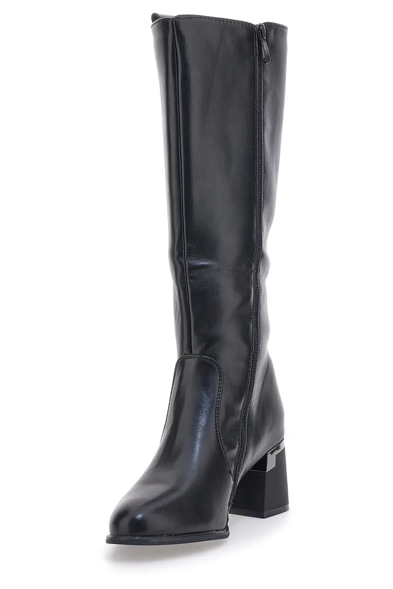 Stivali Neri a Punta con Tacco Alto THE FIRST 499 miniatura 3