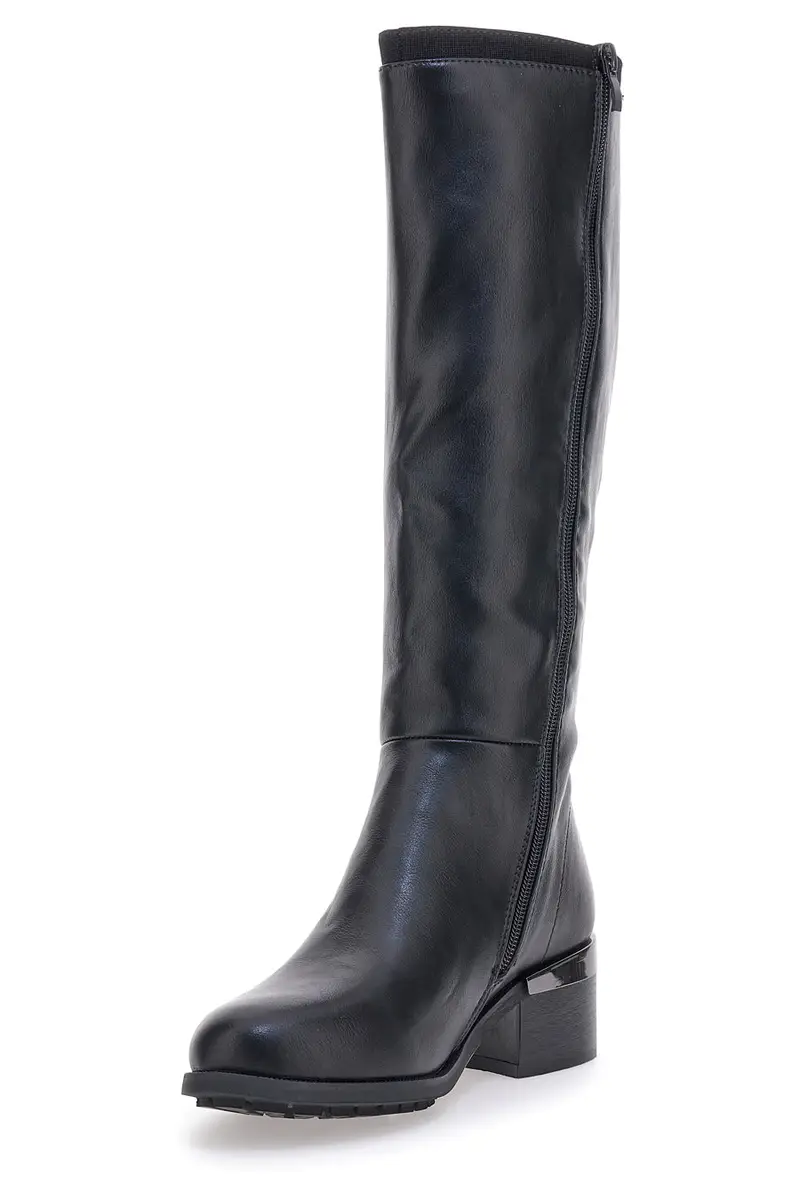 Stivali Neri Alti GIAN MARCO VENTURI SV0183 miniatura 3