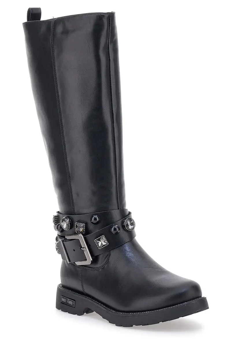 Stivali Neri con Cinturino alla Caviglia Me&Me 1216 miniatura 2