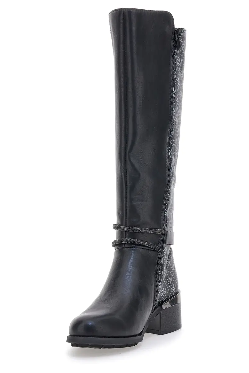 Stivali neri con cinturino GIANMARCO VENTURI SV0194 miniatura 3