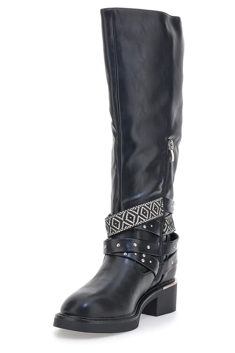 Stivali Neri con Fibbie Decorative ME & ME H25601Y20 miniatura 3