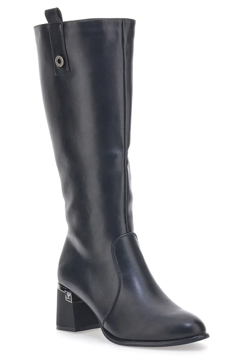 Stivali Neri Con Tacco The First 394 miniatura 2