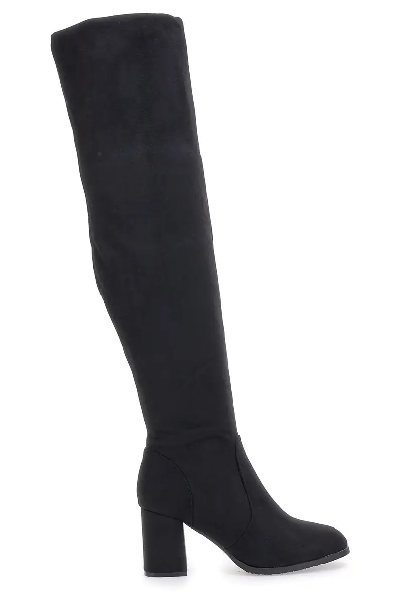 Stivali Neri Sopra il Ginocchio Con Tacco The First 496
