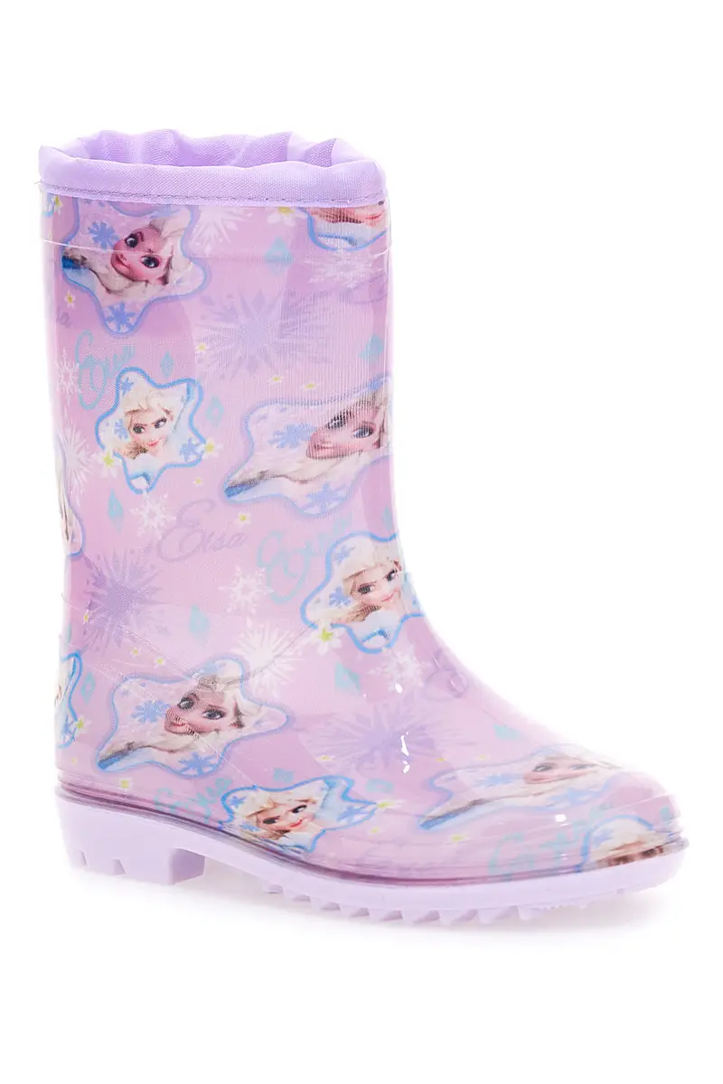 Stivali pioggia lilla con stampa Frozen e coulisse Frozen D4310686S02 miniatura 2