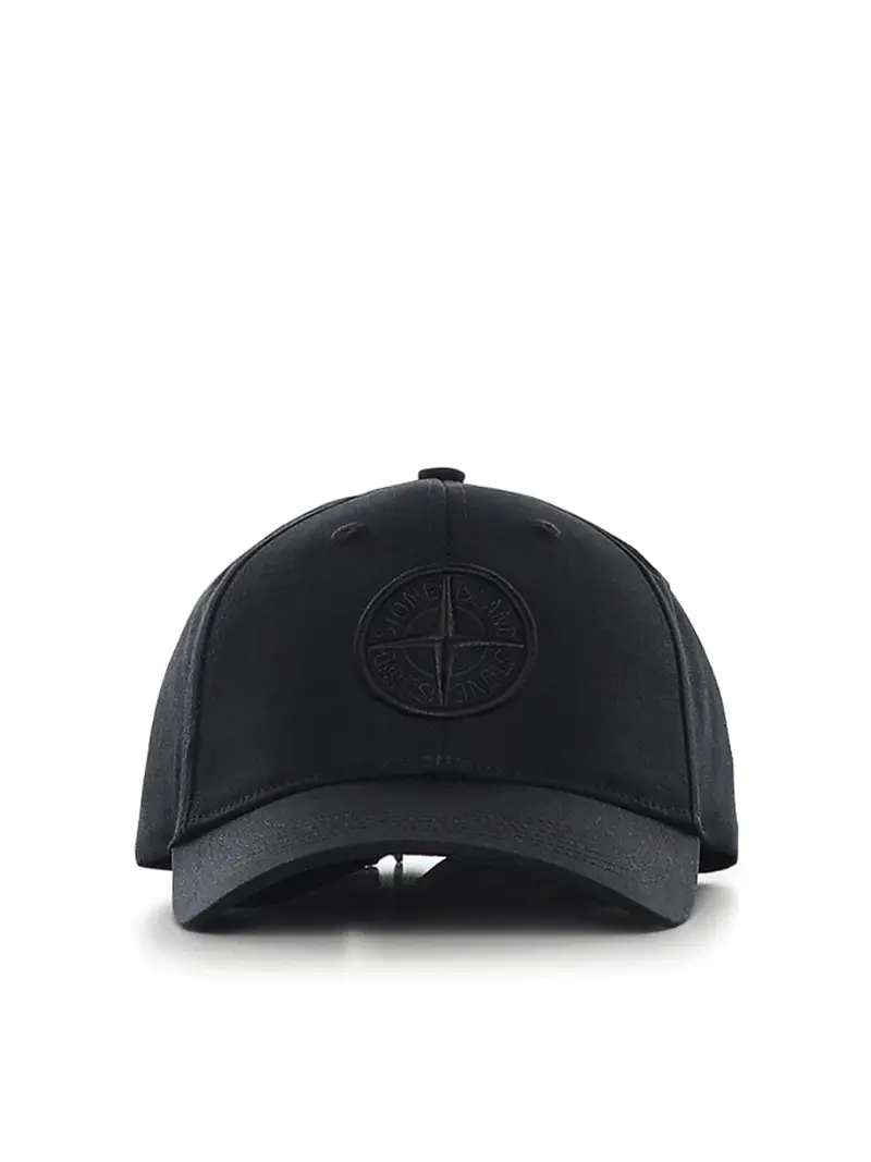 Berretto da baseball con logo Nero