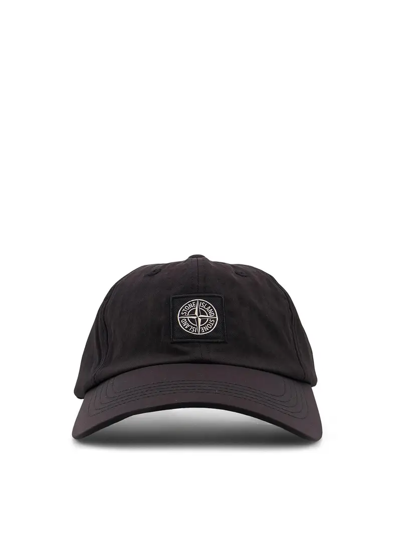 Cappello Baseball In Nylon Riciclato Nero