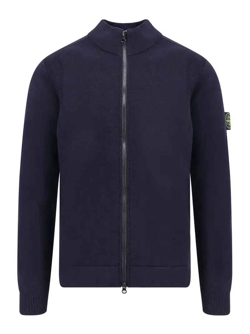 Stone Island Cardigan Blu 3996974