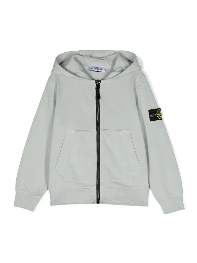 Felpa Con Patch Grigio