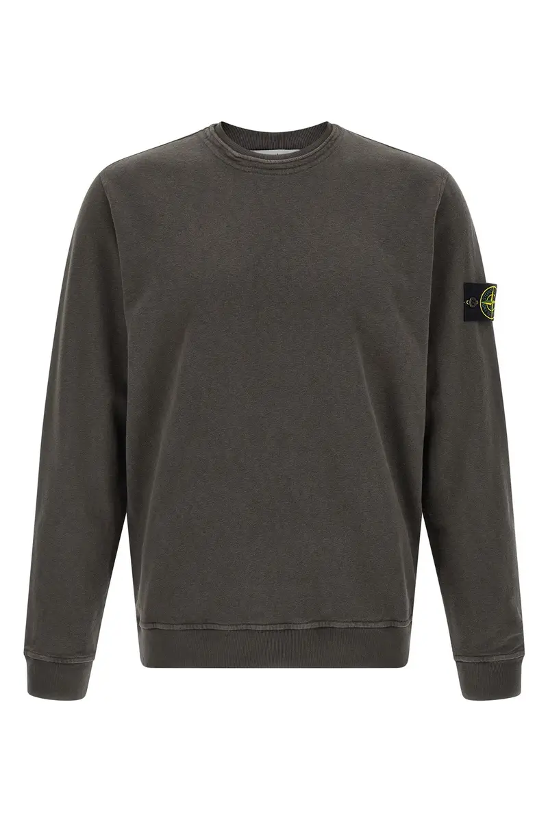 Felpa Cotone Garzato Grigio