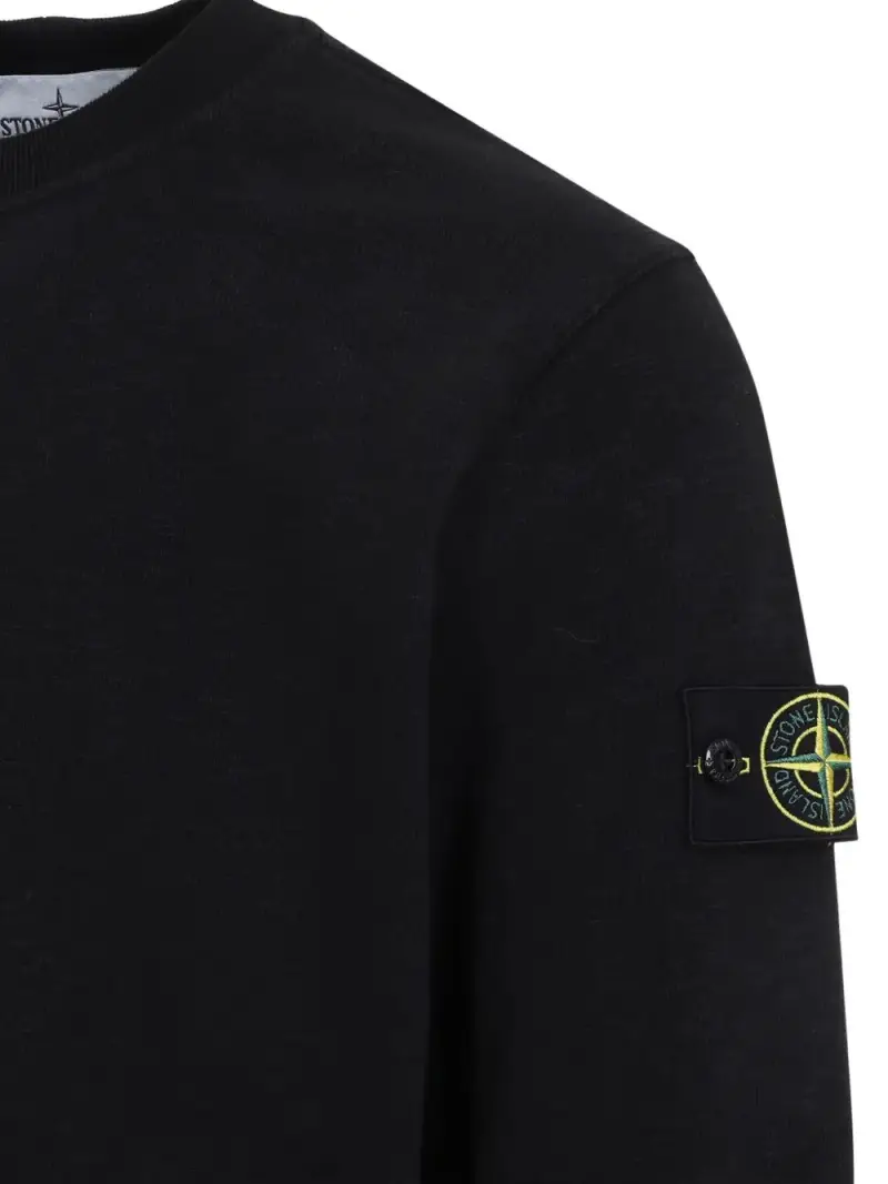felpa stone island NERO miniatura 3