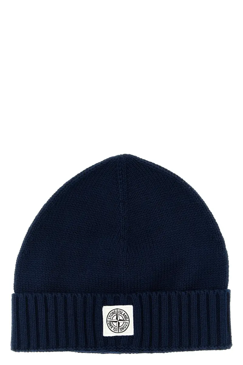 Berretto Patch Logo Blu