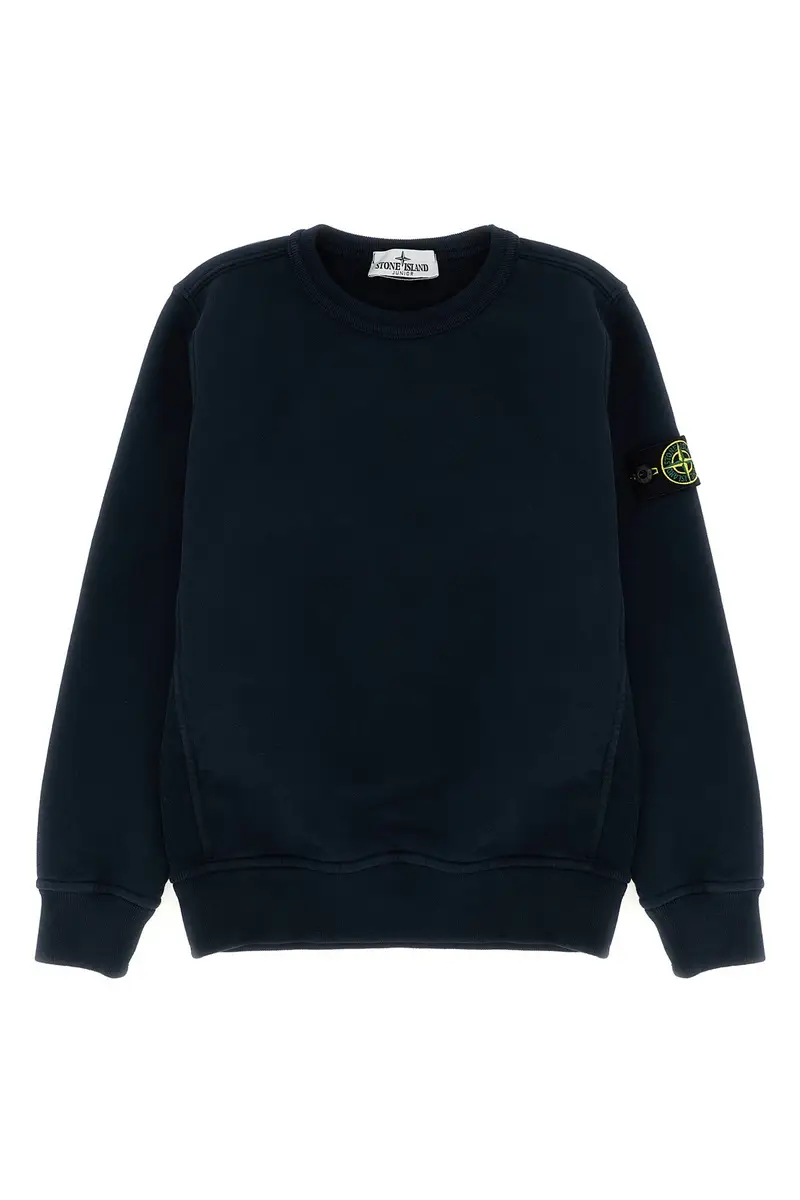 Felpa Badge Logo Blu