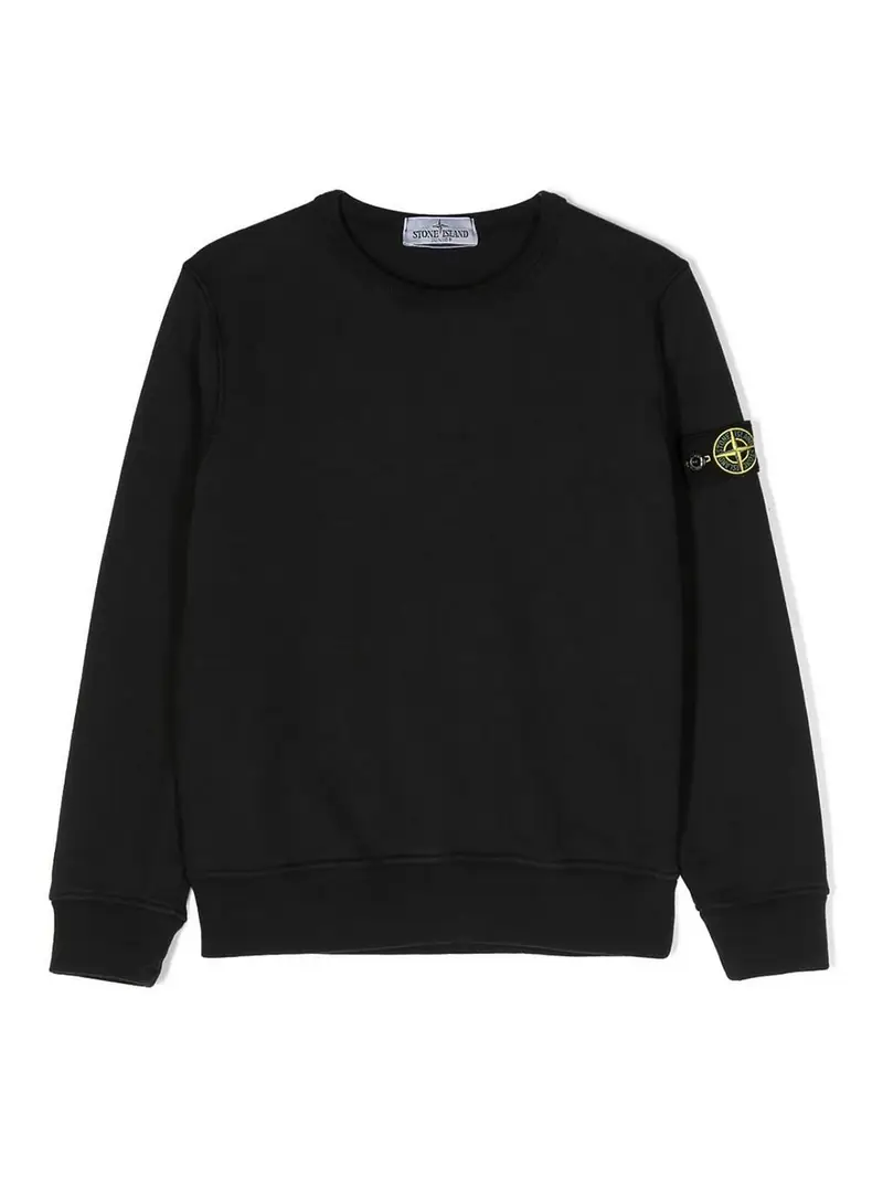 Felpa girocollo Nero