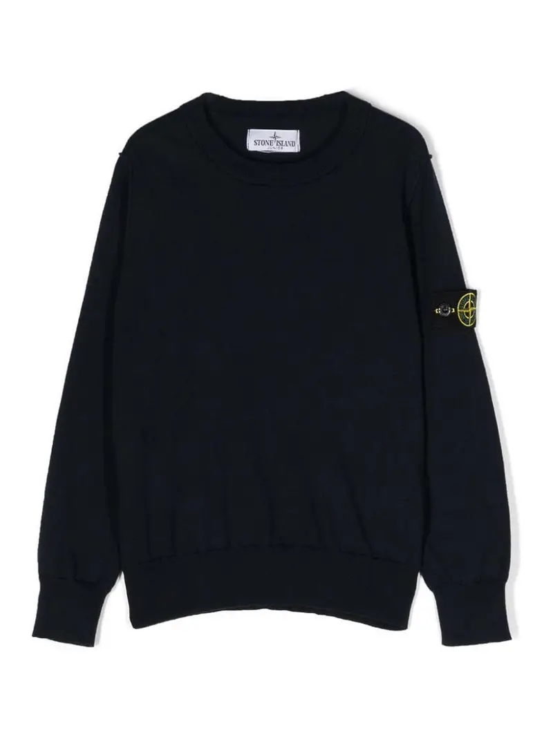 Felpa logata Blu scuro