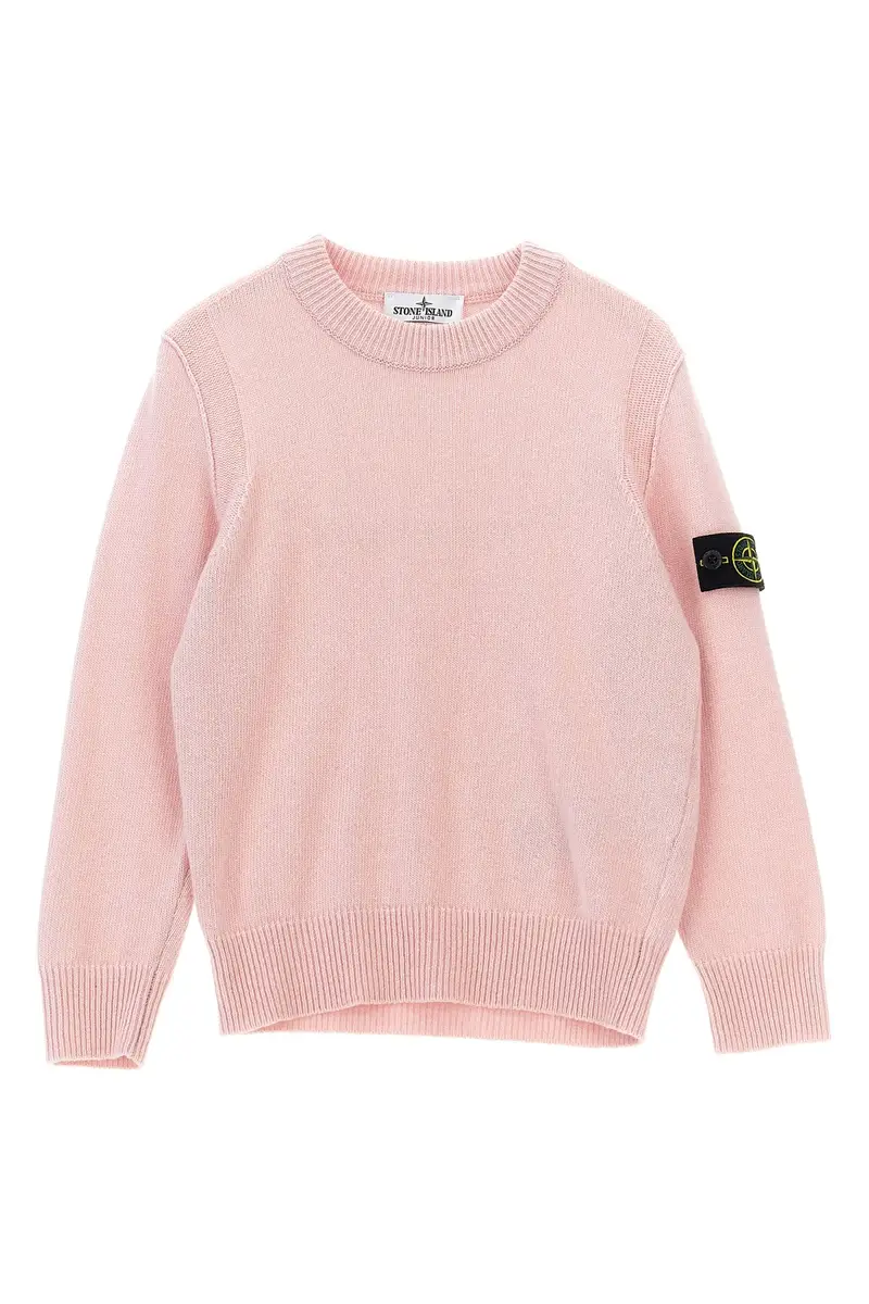 Maglione Badge Logo Rosa