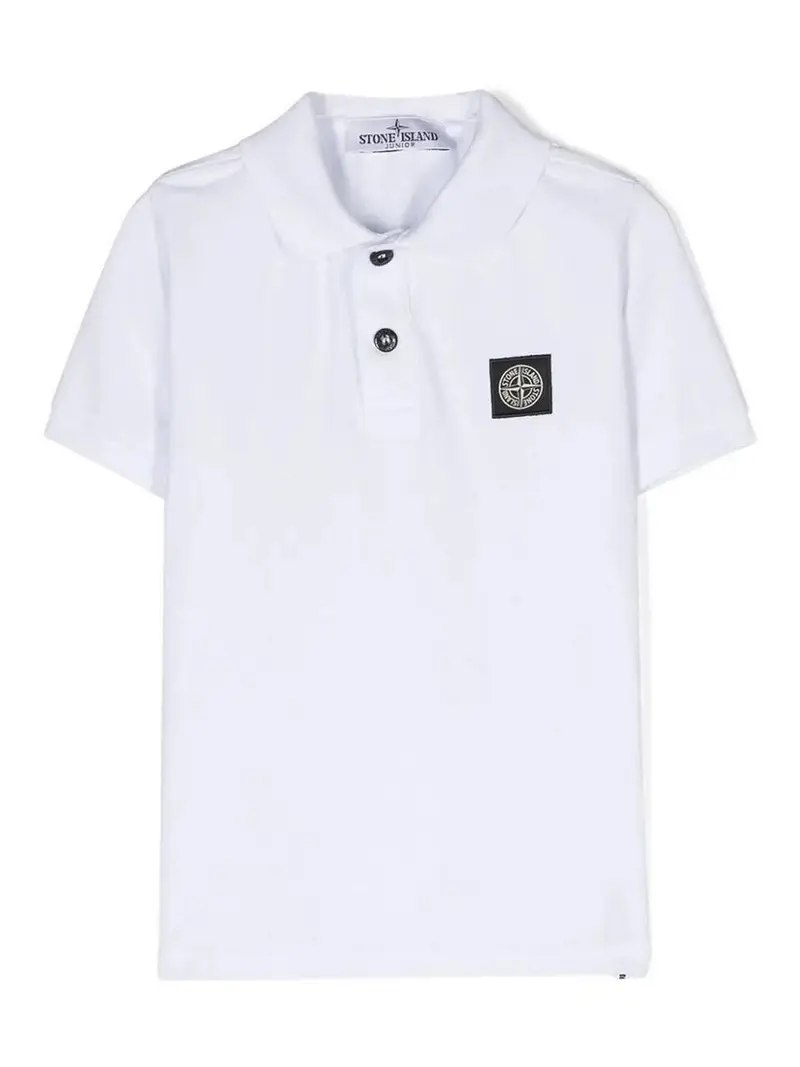 STONE ISLAND JUNIOR Polo Bianco 4182214