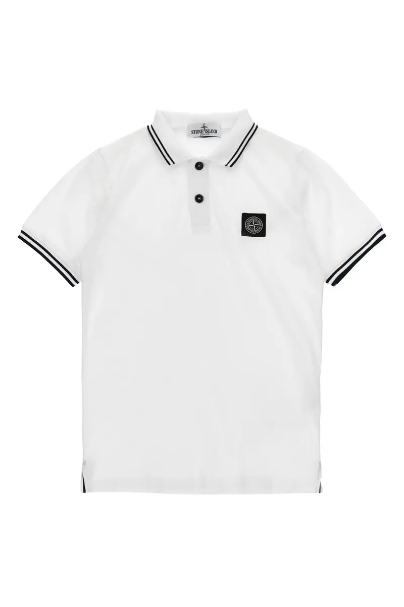 STONE ISLAND JUNIOR Polo Bianco 4161658