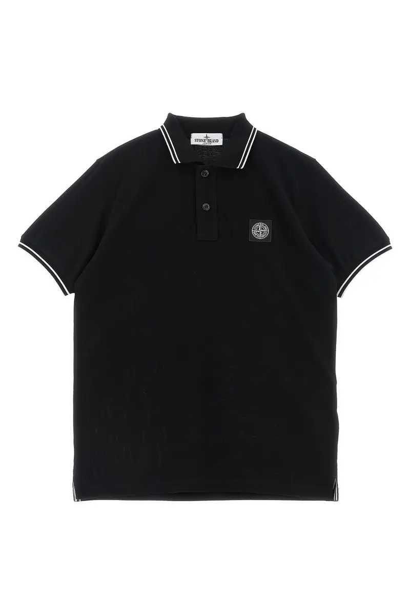 Polo Logo Compass Nero