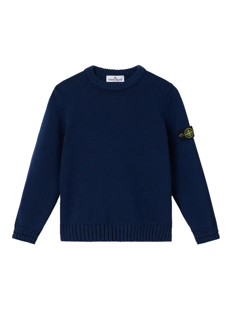 Pull A Coste Con Logo Blu