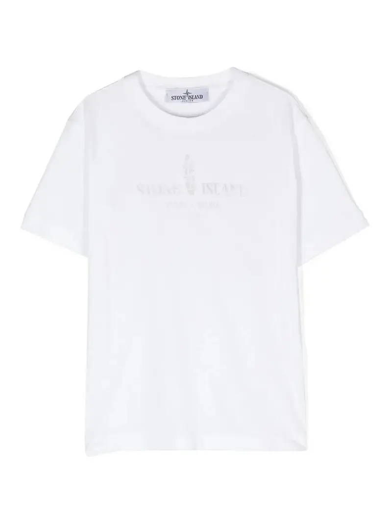 STONE ISLAND JUNIOR T-shirt Bianco 4125317