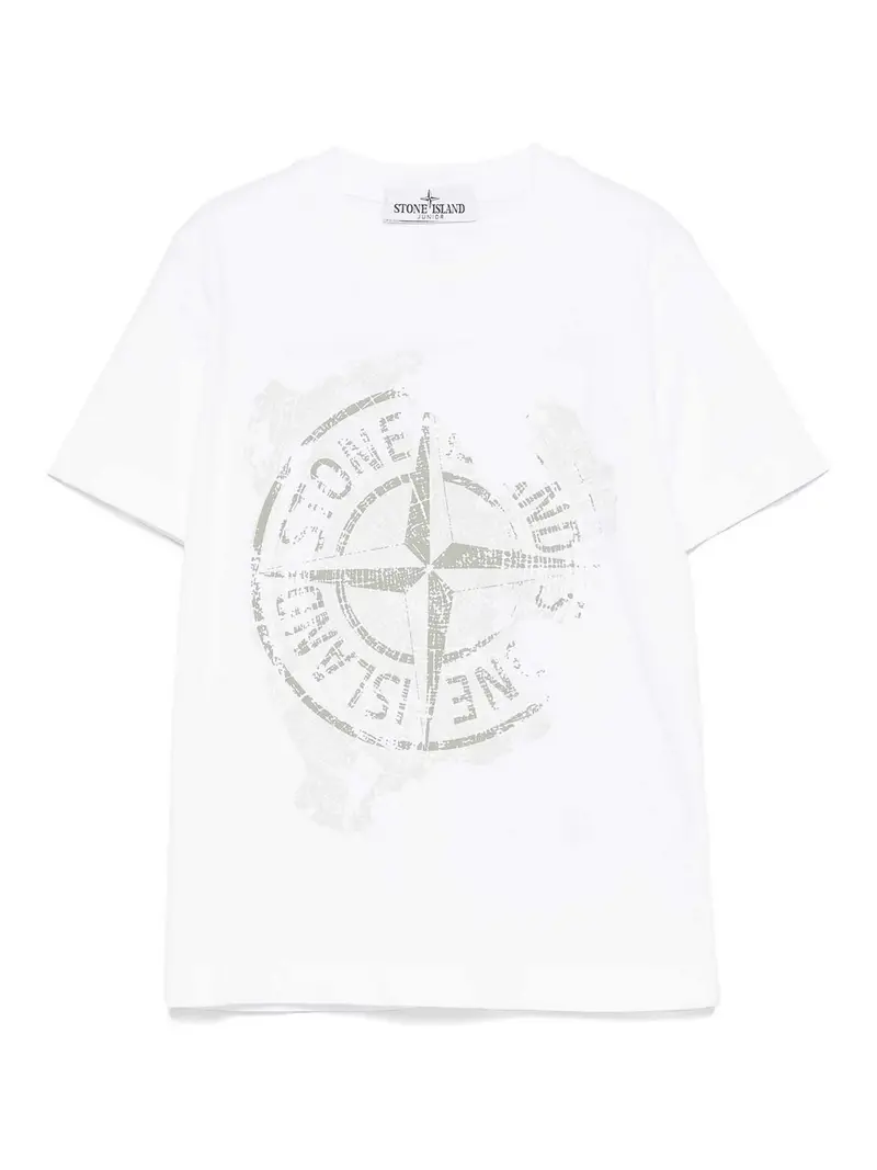 STONE ISLAND JUNIOR T-shirt Bianco 3264654