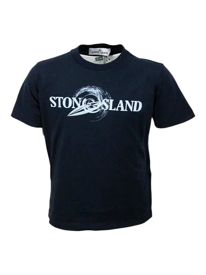 STONE ISLAND JUNIOR T-shirt Blu 3996718