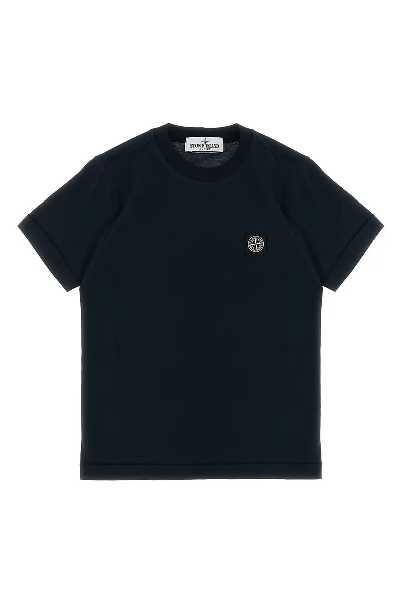 STONE ISLAND JUNIOR T-shirt Nero 2547964