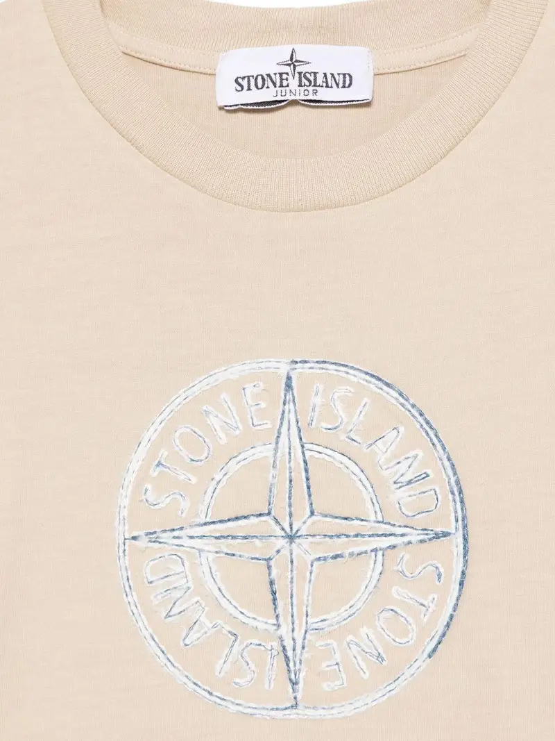 STONE ISLAND KIDS T-shirt Bambino Beige 4015651 miniatura 2