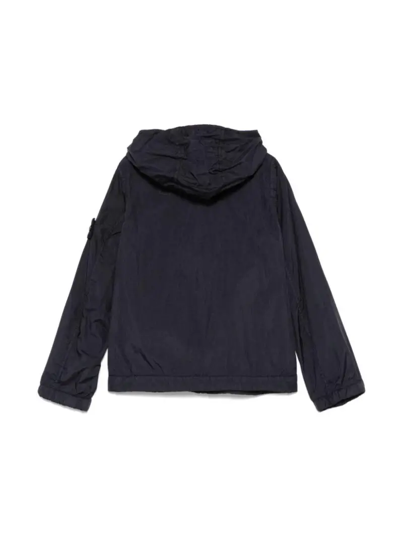 Giubbino a vento blu logo compass laterale Blue navy miniatura 2