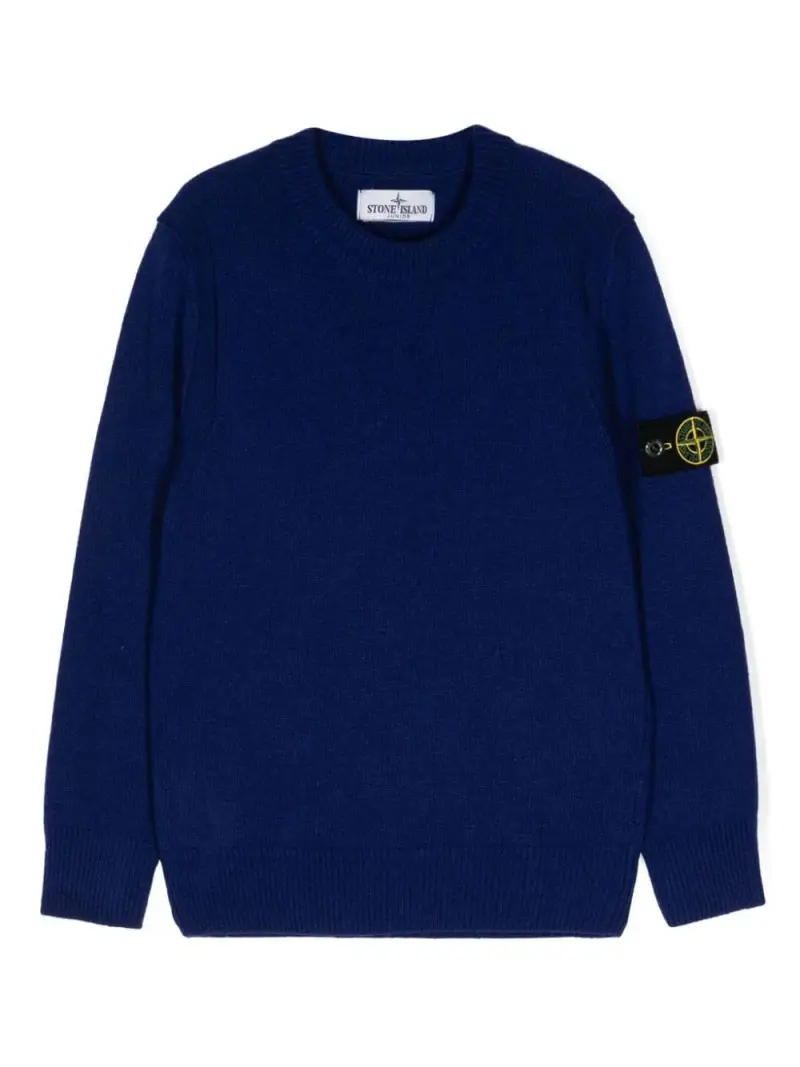 Maglione blu logo Compass laterale