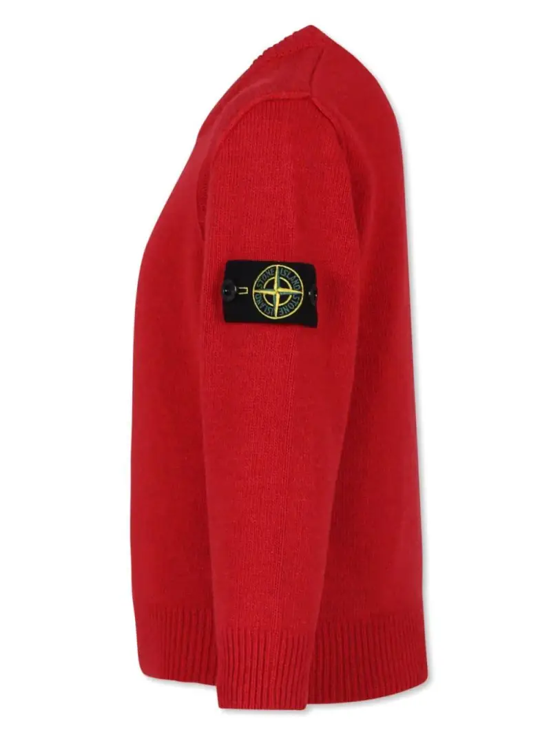 Maglione rosso logo Compass laterale miniatura 2