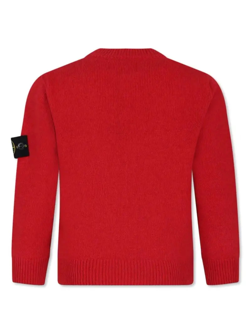 Maglione rosso logo Compass laterale miniatura 3