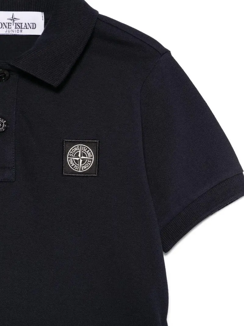 STONE ISLAND KIDS Polo Blu 2536564 miniatura 3