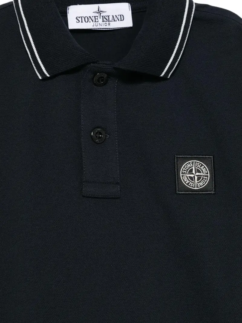 STONE ISLAND KIDS Polo Blu 2539088 miniatura 3