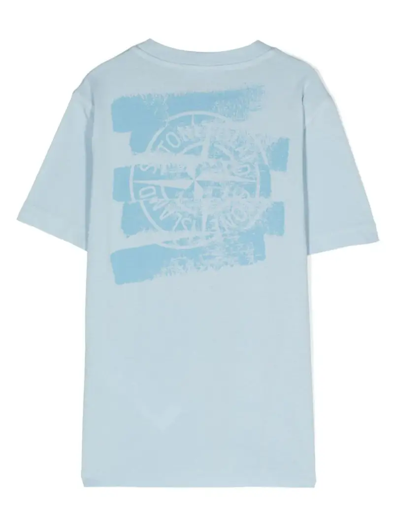STONE ISLAND KIDS T-shirt Azzurro 2525545 miniatura 2