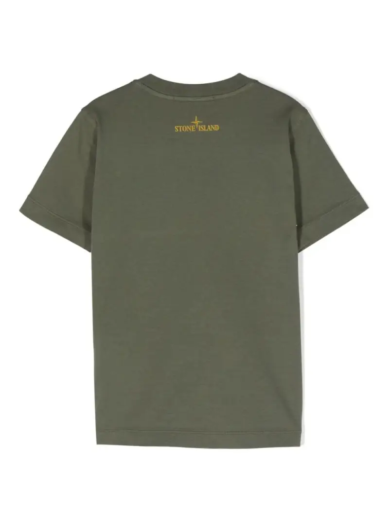 T-shirt verde stampa logo Compass Verde Oliva miniatura 3