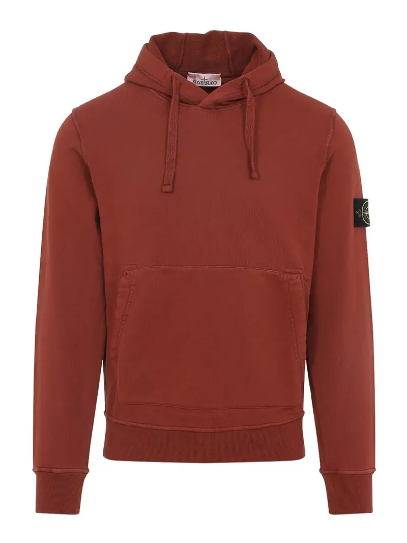 Maglione con cappuccio Rosso