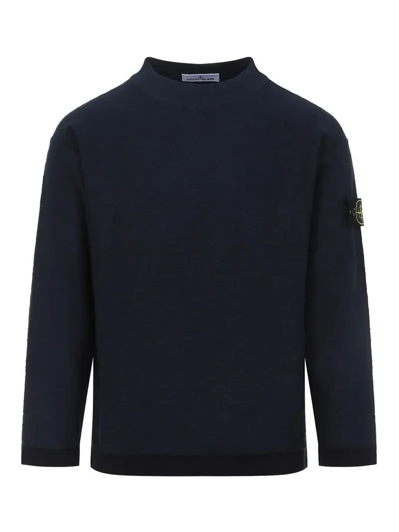 Maglione di cotone Blu scuro