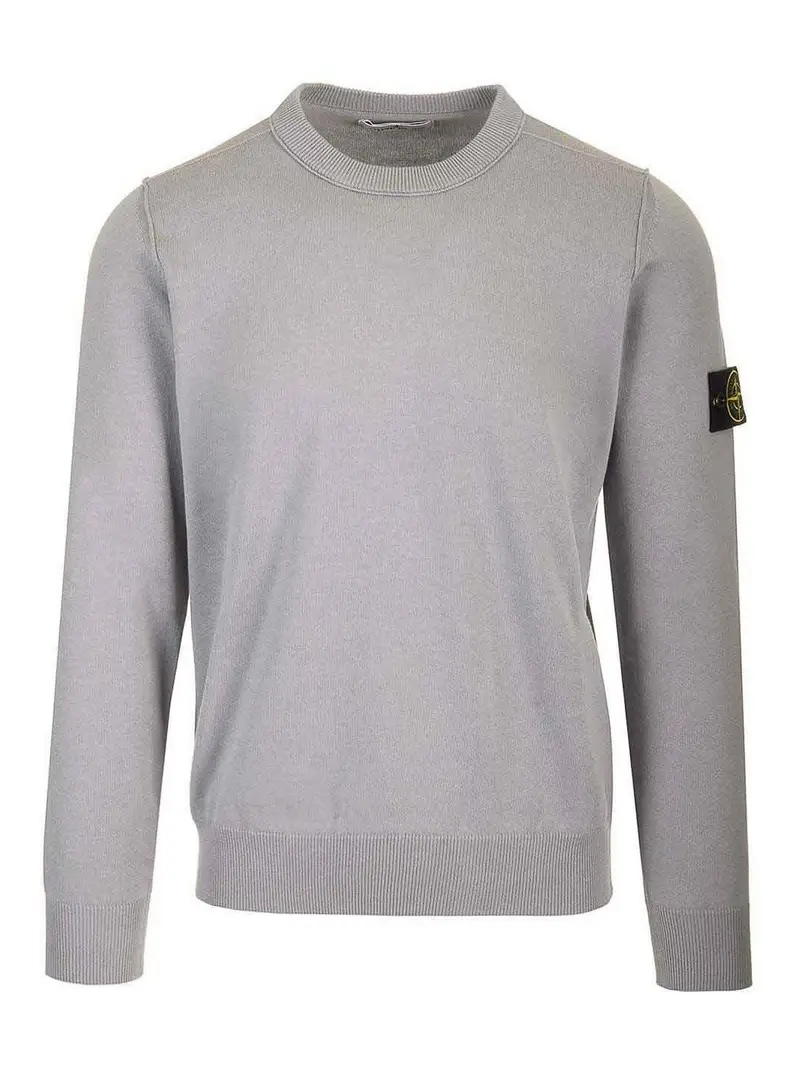 Maglione di cotone Grigio