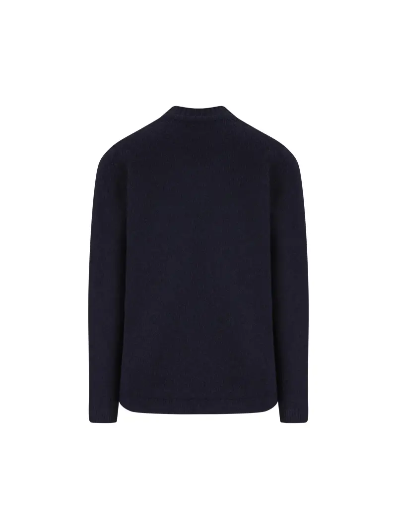 Maglione Girocollo In Lana BLU miniatura 2