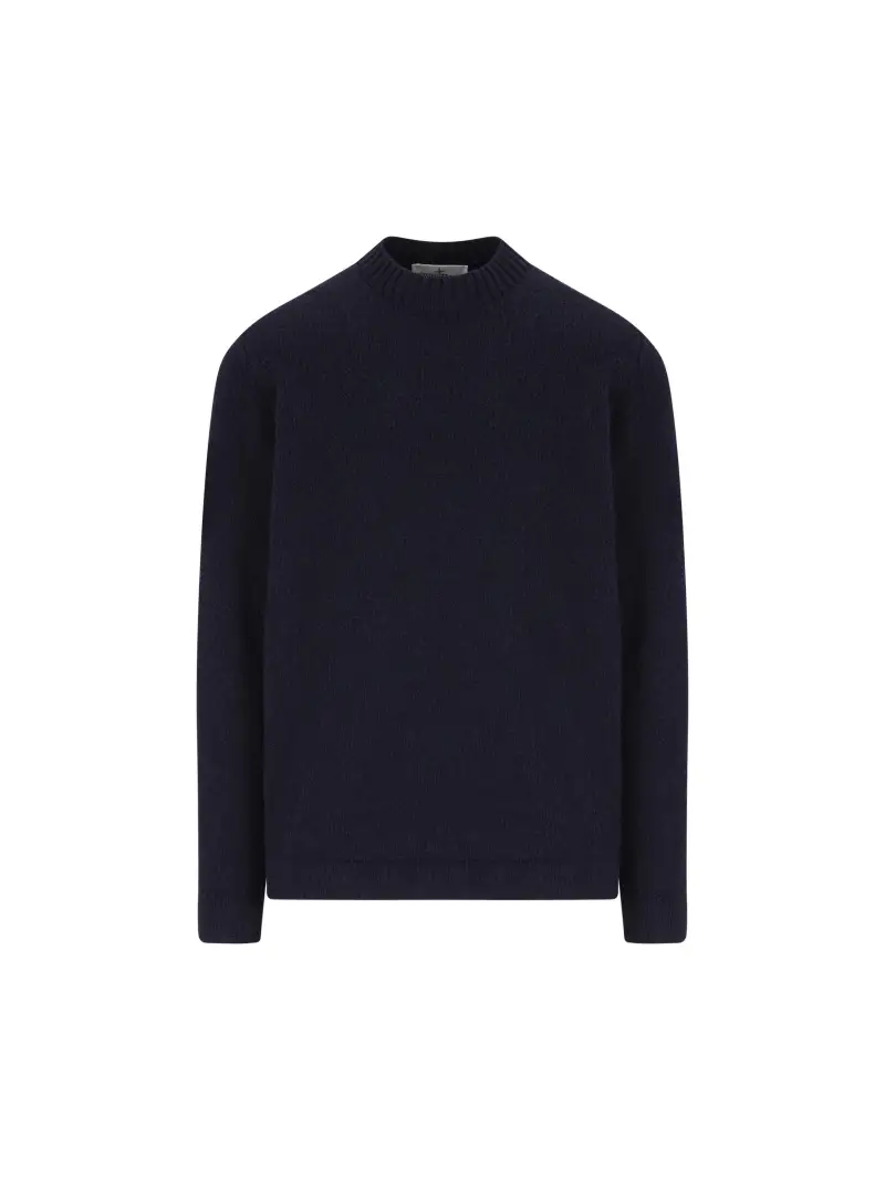 Maglione Girocollo In Lana BLU