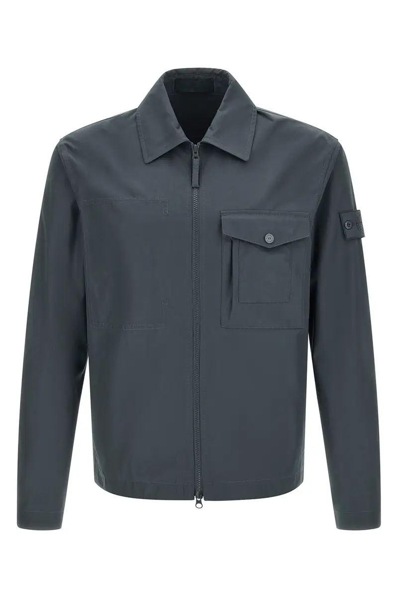 Overshirt Cotone Blu